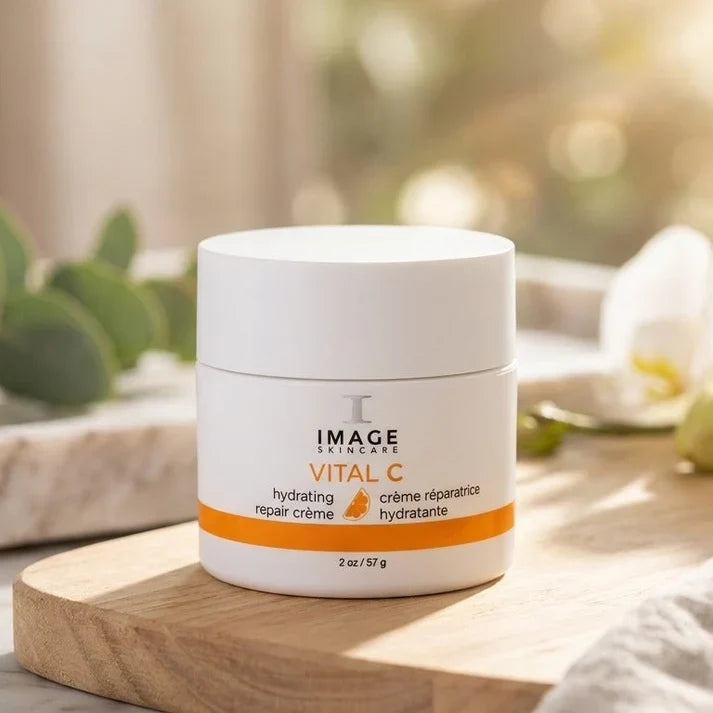 IMAGE Skincare Vital C Hydrating Repair Crème 2 oz / 57g Vitamin C Facial Moisturizer for Dry & Sensitive Skin