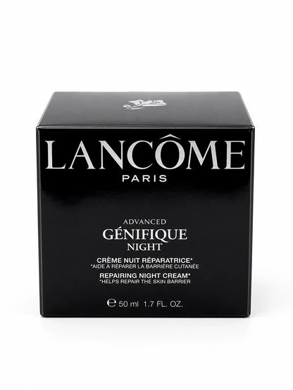 Lancôme Advanced Génifique Repairing Night Cream 50ml / 1.7 oz – Hydrating Anti-Aging Face Moisturizer – New &amp; Sealed