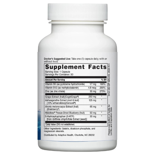 Brain Support Supplement for Memory, Focus & Cognitive Performance | Daily Mental Clarity & Wellness Capsules