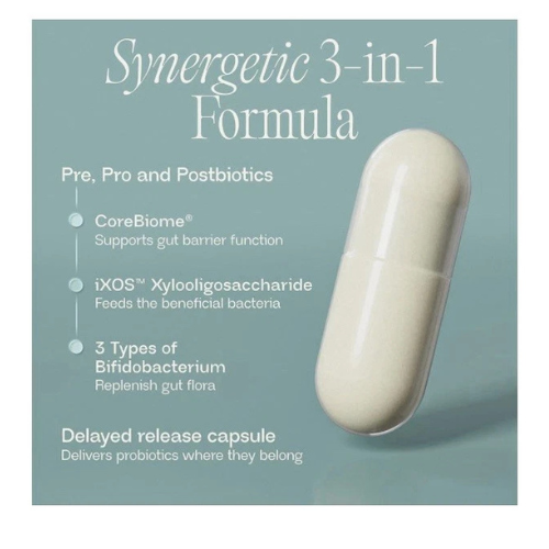 Probiotic Supplement for Gut Health, Digestive Balance & Bloating Relief | Vegan Microbiome Support Capsules (60 Count)