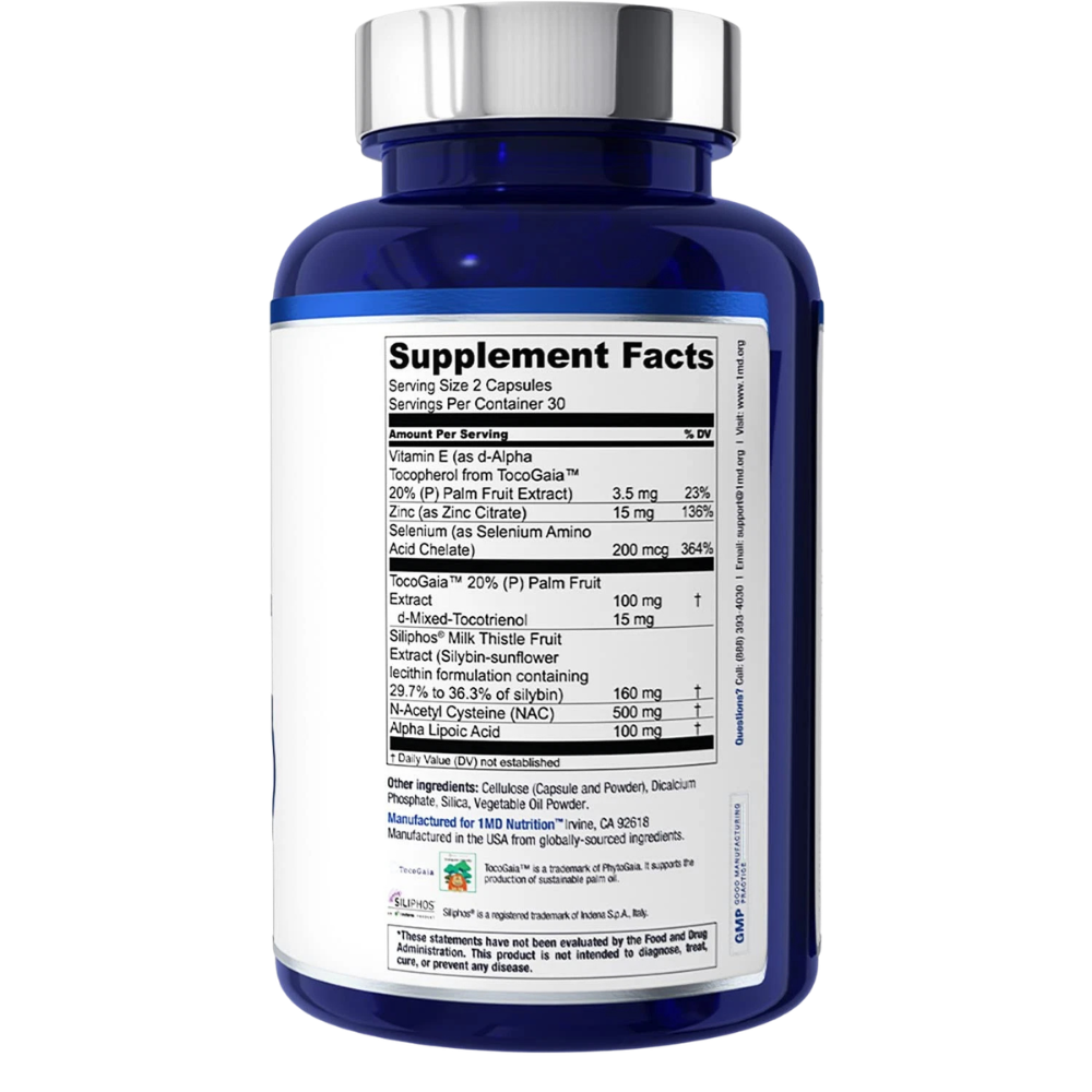 Advanced Liver Support Supplement with Milk Thistle & Antioxidants | Healthy Liver Function & Daily Detox Wellness Capsules