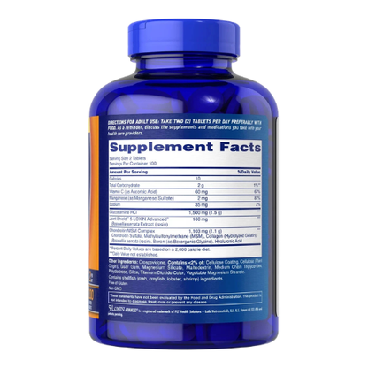 Joint Support Supplement for Mobility, Flexibility & Bone Health | Advanced Triple Strength Formula Tablets (200 Count)