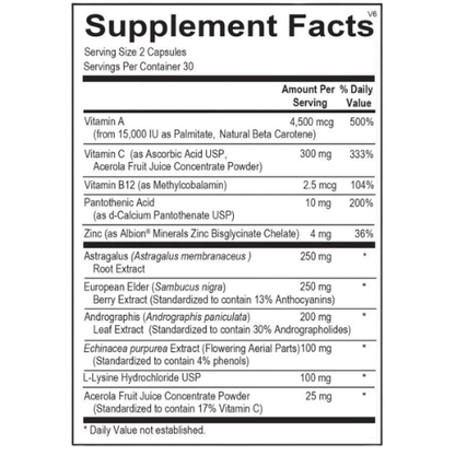 Immune Support Supplement for Daily Wellness & Healthy Immune Function | Herbal Defense Capsules (60 Count)
