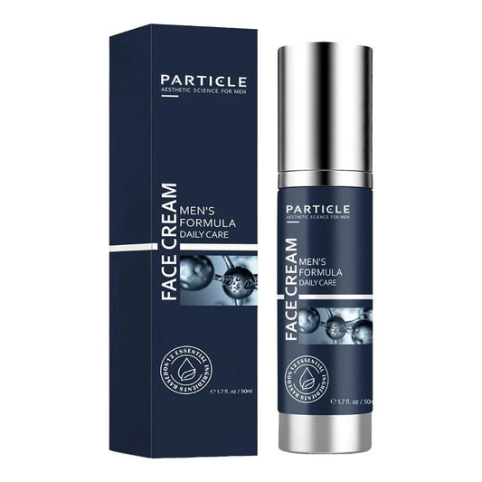Particle Face Cream for Men bottle and box