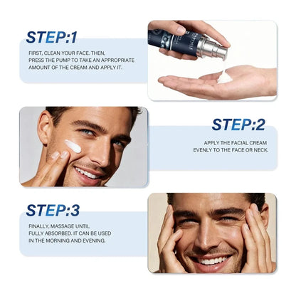 Directions for applying Particle Face Cream for Men